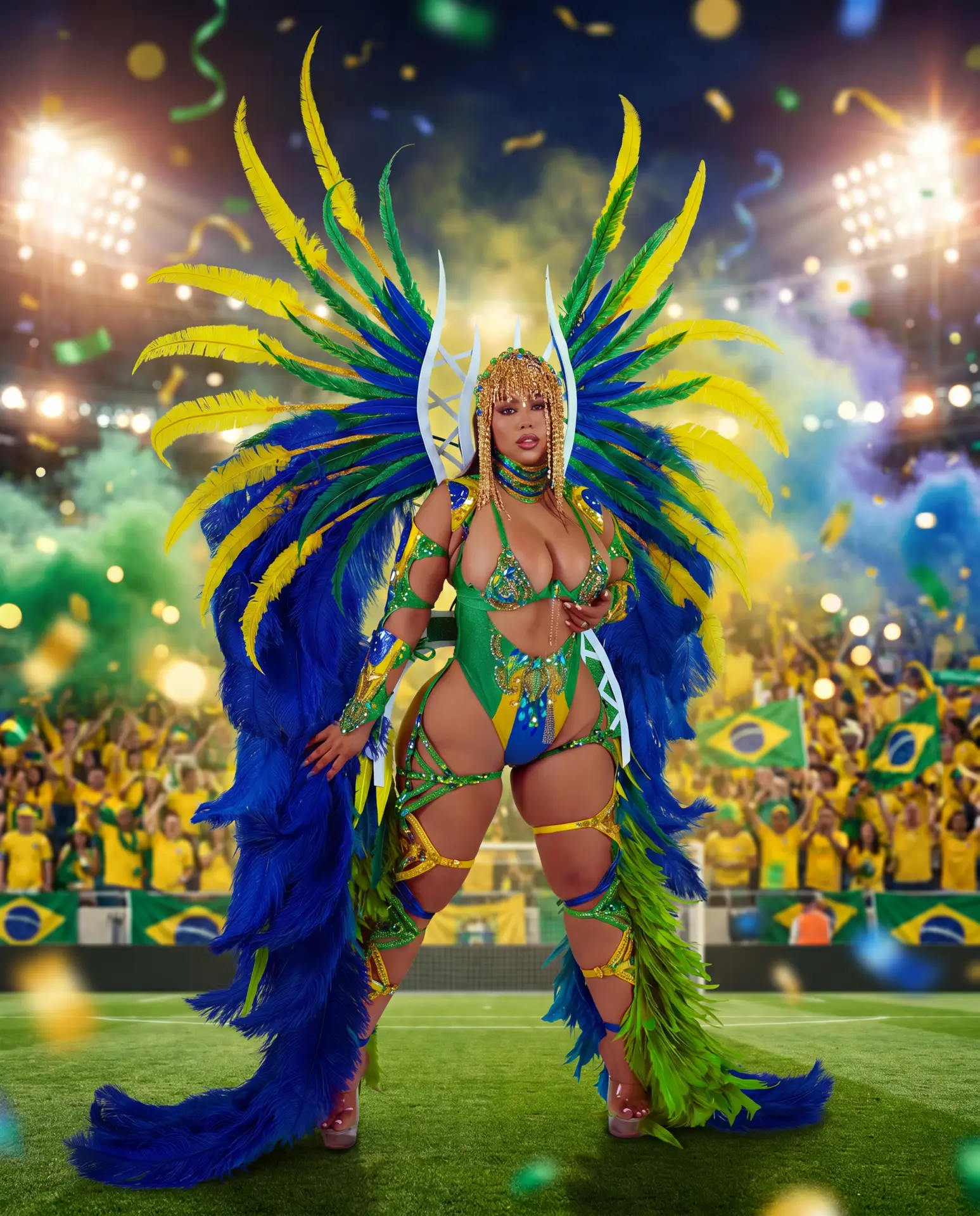 One Island Band Brasil costume creative shot
