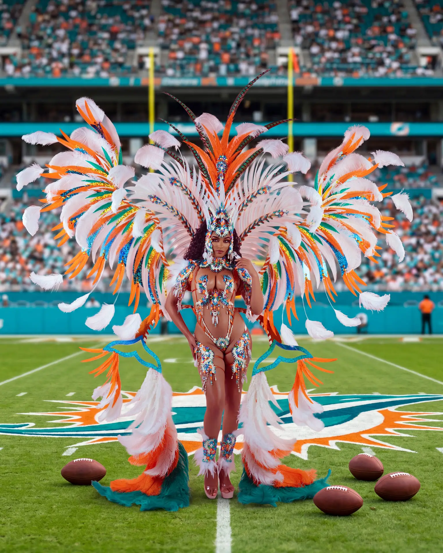 One Island Band costume creative shot